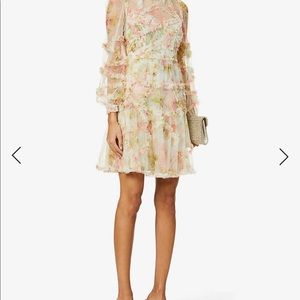 Never worn - new with tags. Harlequin floral mini dress.